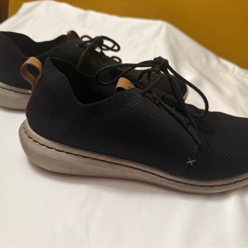 Cloudsteppers by Clarks Black Knit Oxfords GUC Size 13 - Picture 5 of 5